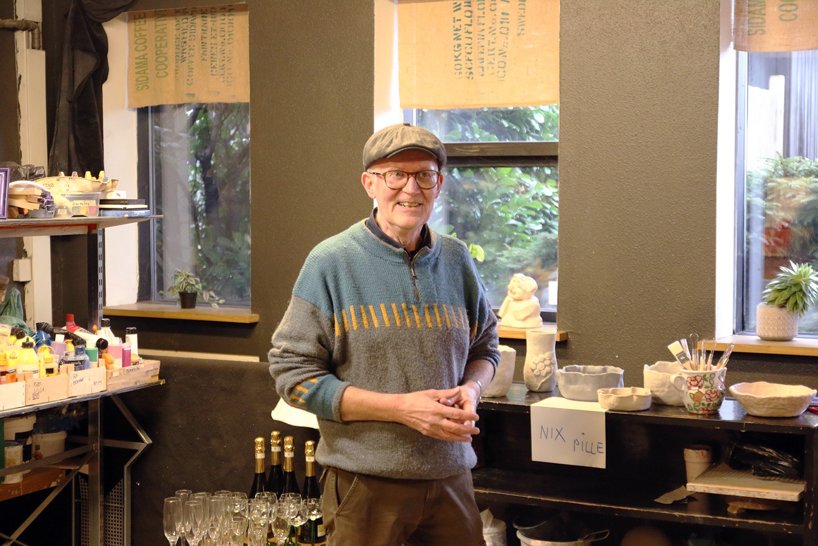 Kim Lynggaard er medlem af Kulturkioskens bestyrelse og har stået for indkøbet af den nye keramikovn.